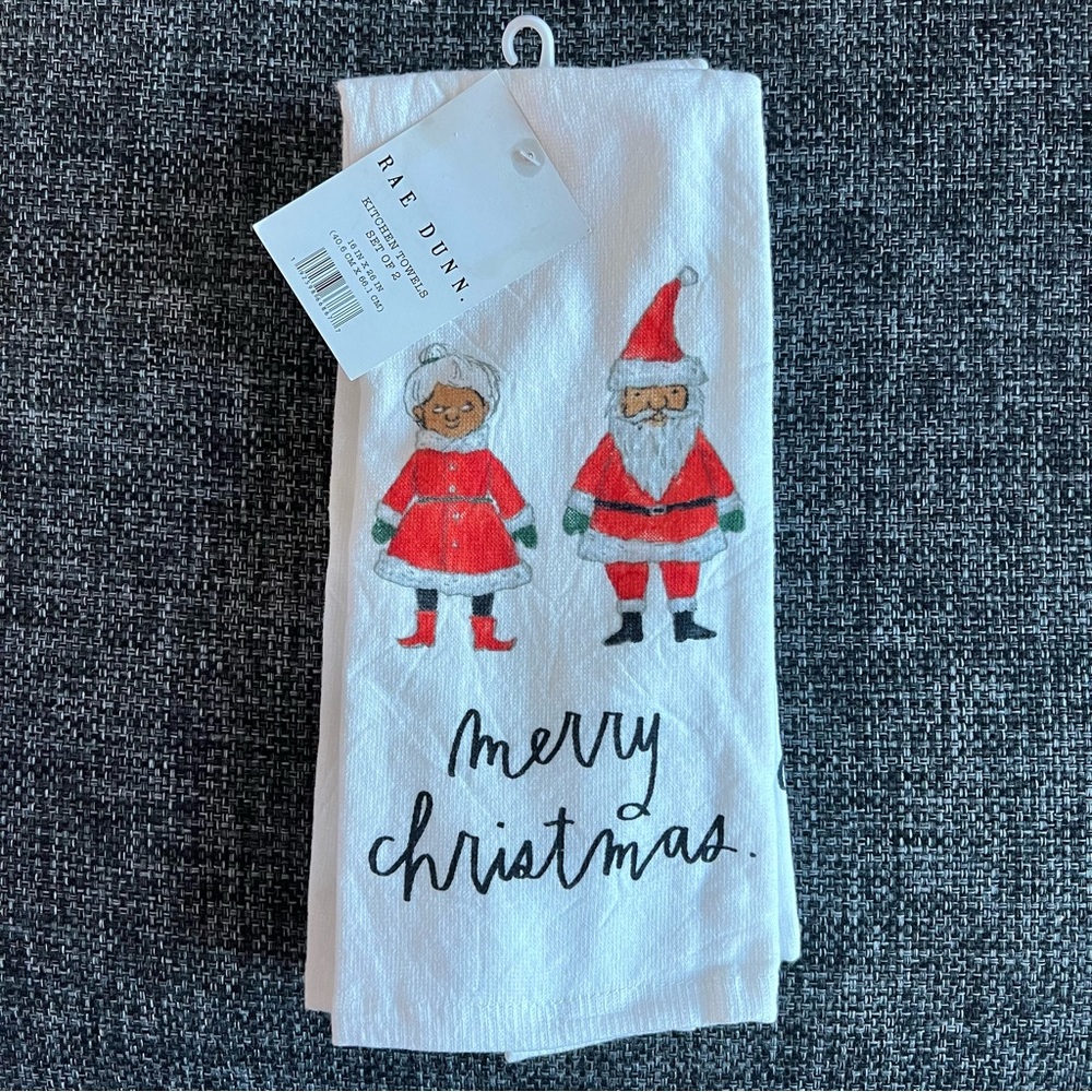 NWT Rae Dunn Christmas Kitchen Towels